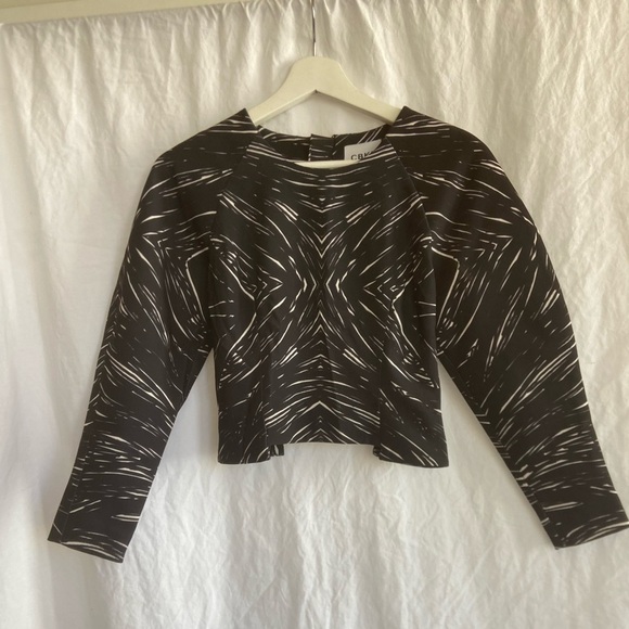 CBKD × BNKR marble long sleeve crop top Size XS NEW - Picture 5 of 16